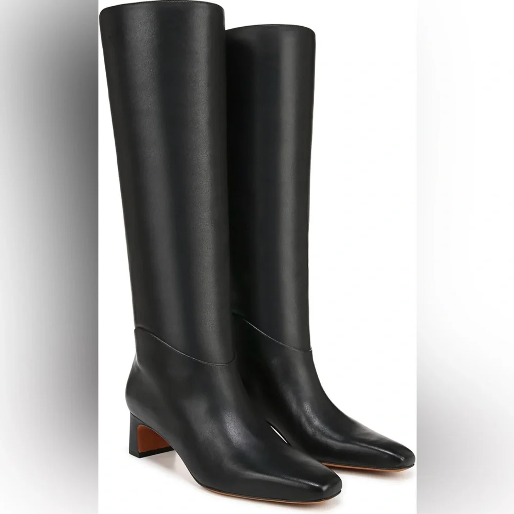 Vince. Knee High Boot, Black, BRAND NEW